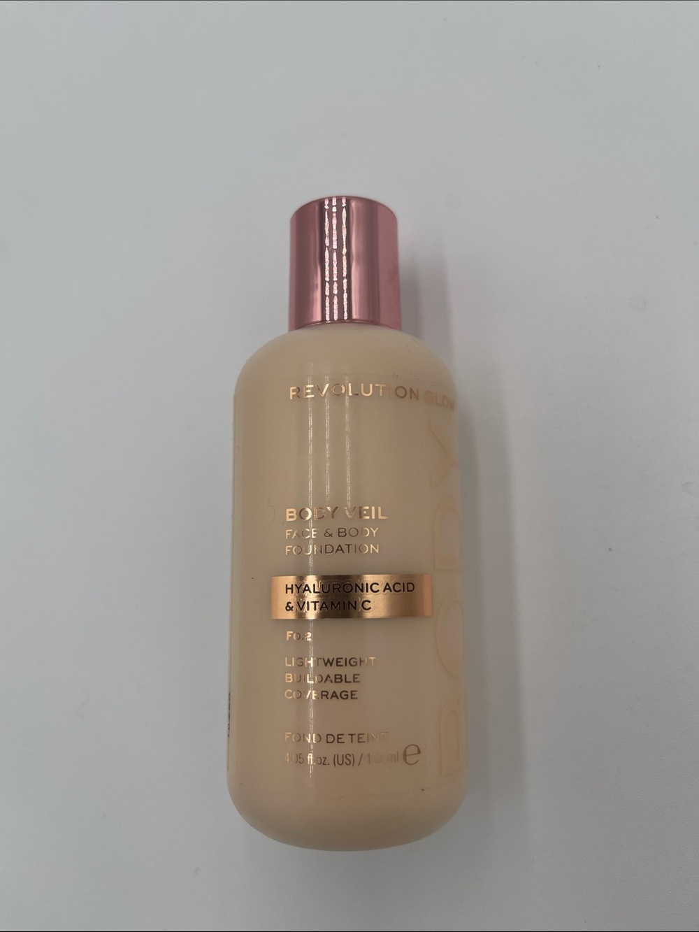 Revolution Glow Body Veil Face & Body Foundation - Light FO.2